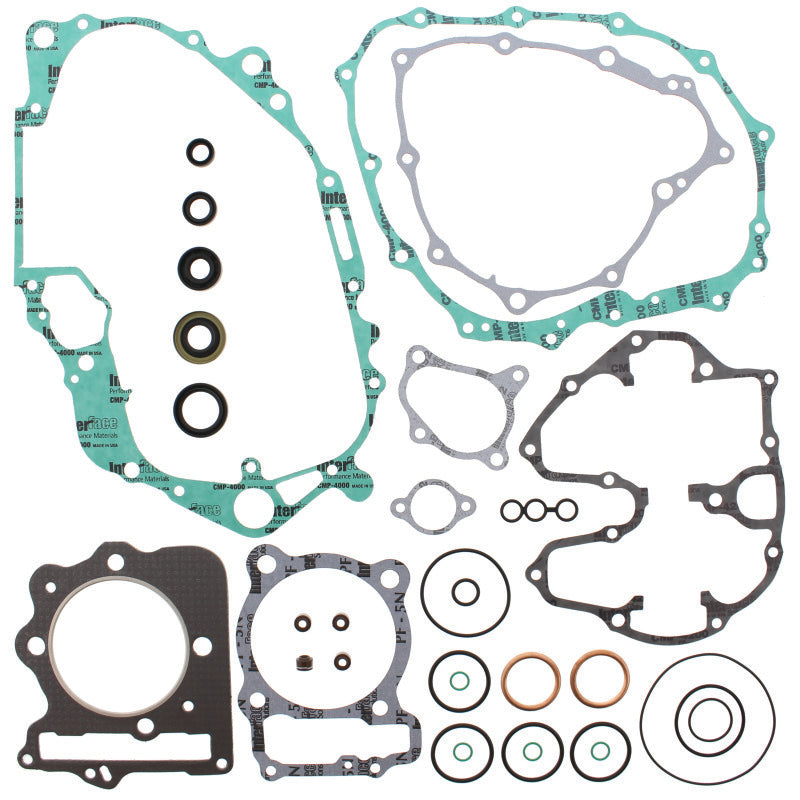 QuadBoss 99-00 Honda TRX400EX FourTrax Complete Gasket Set w/ Oil Seal