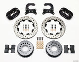 Wilwood Forged Dynalite P/S Rear Kit Drilled Rotor Chev 12 Bolt w C-Clips