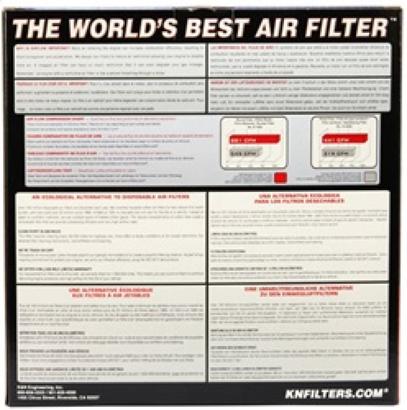 K&N Replacement Air Filter - Ford Trucks & Vans V8 — Fits 1977-1985