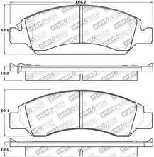 Cargar imagen en el visor de la galería, StopTech 08-17 Cadillac Escalade Street Performance Front Brake Pads