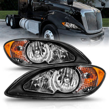 Cargar imagen en el visor de la galería, ANZO 2008-2016 International Prostar Crystal Headlights Black Housing (OE Replacement)