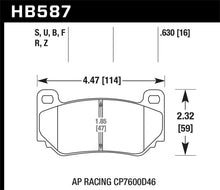 Cargar imagen en el visor de la galería, Hawk 2002-2004 Audi A6 (Front Rotors 320mm) HPS 5.0 Rear Brake Pads