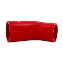 Cargar imagen en el visor de la galería, Mishimoto Silicone Reducer Coupler 45 Degree 2.25in to 2.5in - Red