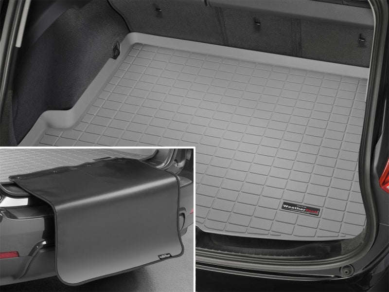 WeatherTech 25-26 Porsche Panamera E-Hybrid Trunk Cargo Liner w/Bumper Protector - Grey