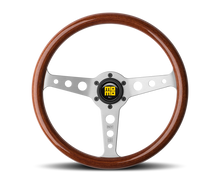 Cargar imagen en el visor de la galería, Momo Indy Steering Wheel 350 mm - Magoany Wood/Brshd Spokes