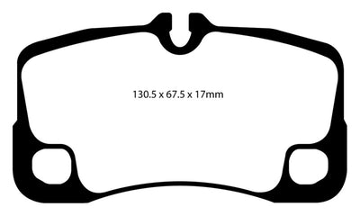 EBC Redstuff Ceramic Brake Pads Rear — Fits 2009-2012 Porsche 911 997