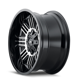 ION Type 144 20x10 / 8x165.1 BP / -19mm Offset / 125.2mm Hub Black/Machined Wheel