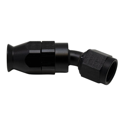 DeatschWerks 6 AN 30-Degree Swivel PTFE Hose End - Matte Black