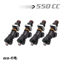 Cargar imagen en el visor de la galería, BLOX Racing Eco-Fi Street Injectors 550cc/min w/1/2in Adapter Honda B/D/H Series (Set of 4)