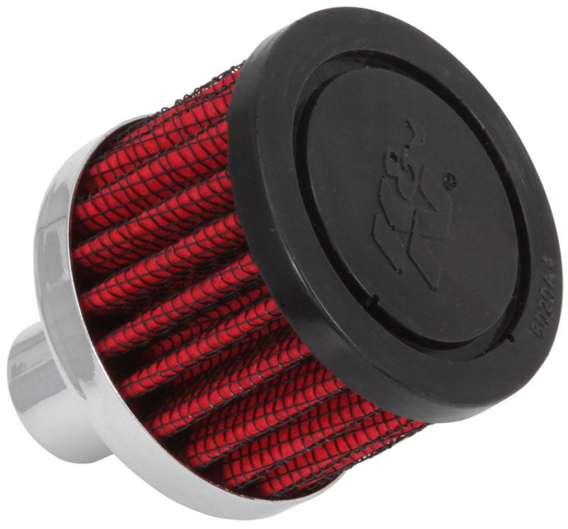 K&N 62-1030 Crankcase Vent Filter — .75in Vent, 2in OD, 1.5in Height, Rubber Top