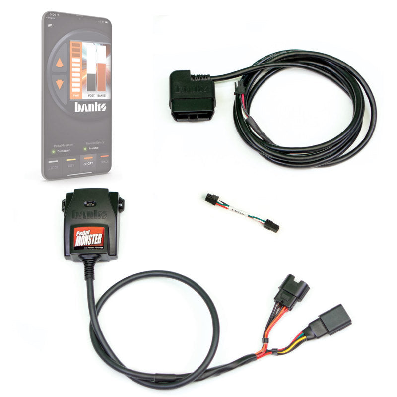 Kit de pedal de potencia Monster de Banks (independiente) - Molex MX64 - 6 vías - Para usar con teléfono