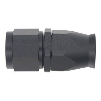 DeatschWerks 10AN Female Swivel Straight Matte Black PTFE Hose End Fitting (Incl. Olive Insert)
