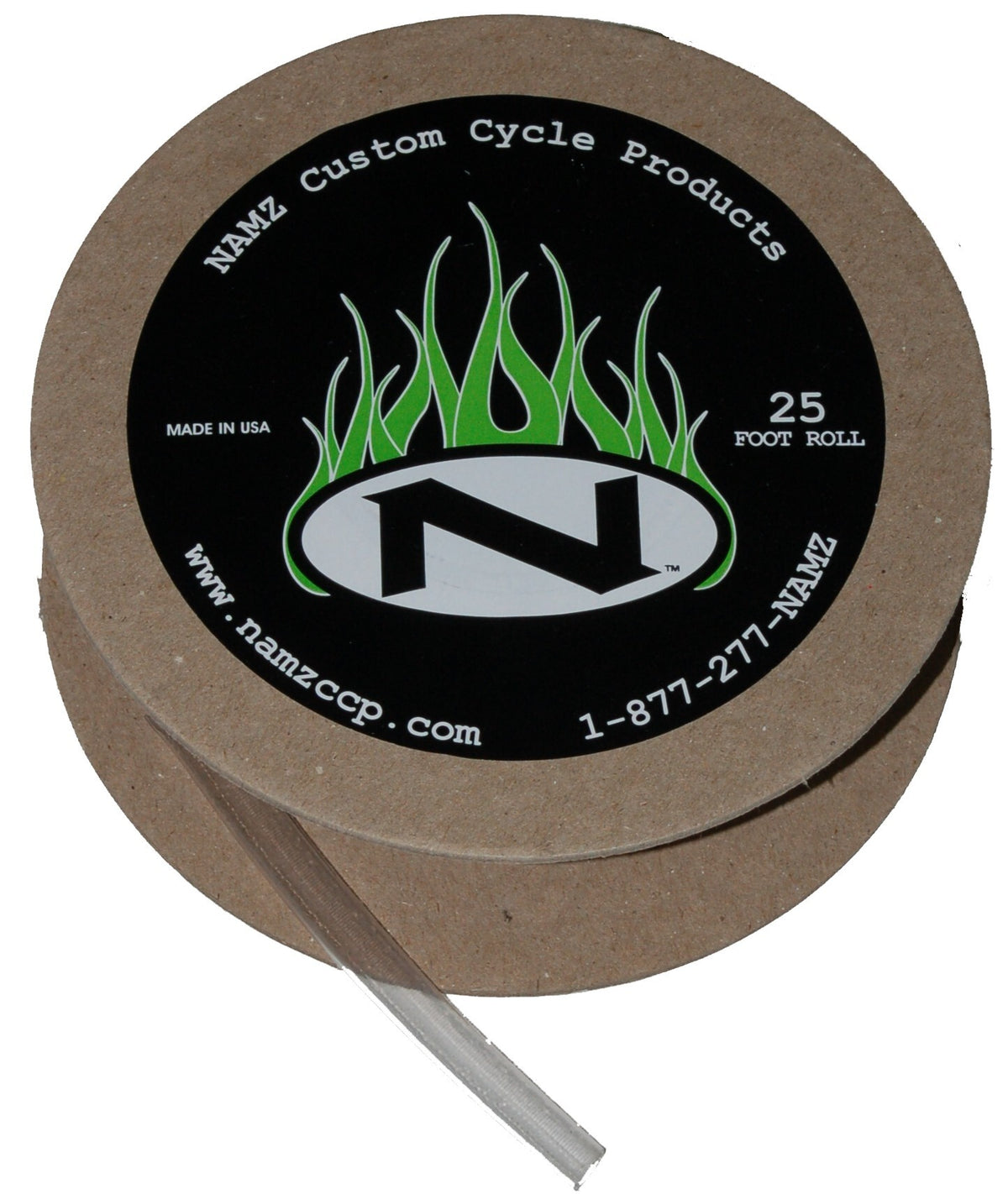 Namz Custom Cycle 1/4" ID Clear Heat Shirnk 2:1 Ratio 25' Spool (NCCR-2502)