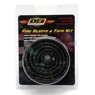 DEI Fire Sleeve and Tape Kit 5/8in I.D. x 3ft — Universal Thermal Protection
