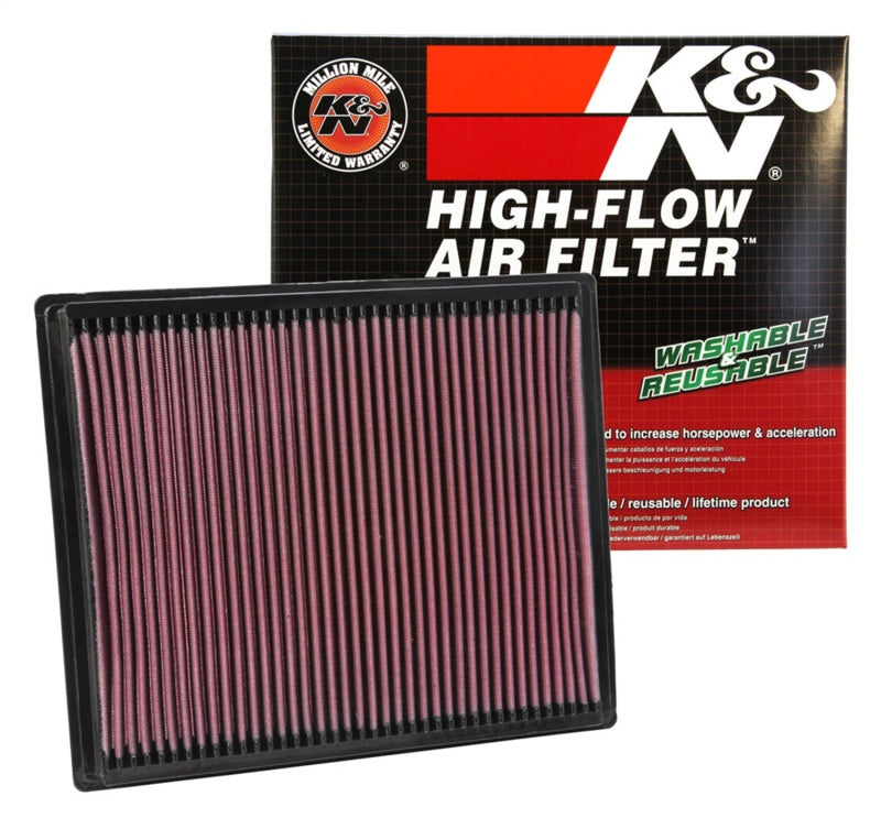 K&N 33-2286 Drop-In Air Filter — Fits 2004-2009 Nissan Titan/Armada, 2004-2008 Pathfinder, 2004-2008 Frontier, 2004-2008 Xterra, 2004-2010 Infiniti QX56
