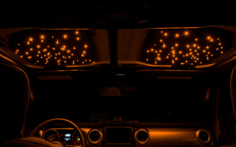 Revestimiento de techo rígido de fibra óptica Oracle StarLINER para Wrangler JL/Gladiator JT ColorSHIFT VER GARANTÍA