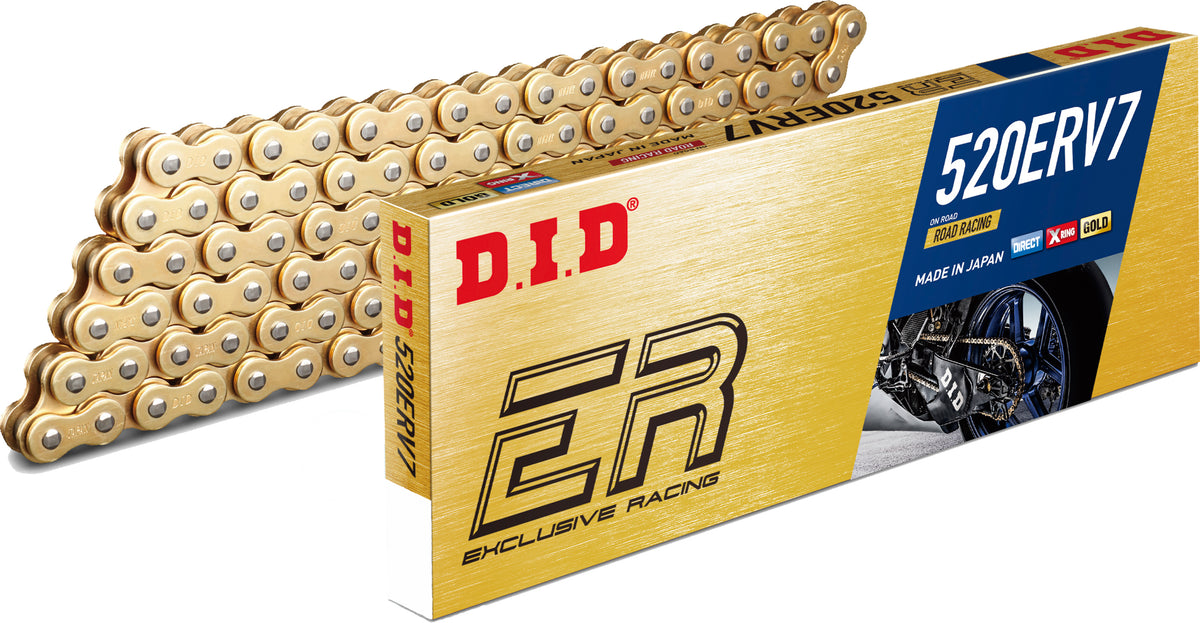 D.I.D Chain 520ERV7 114L Gold/Gold (520ERV7114ZB)