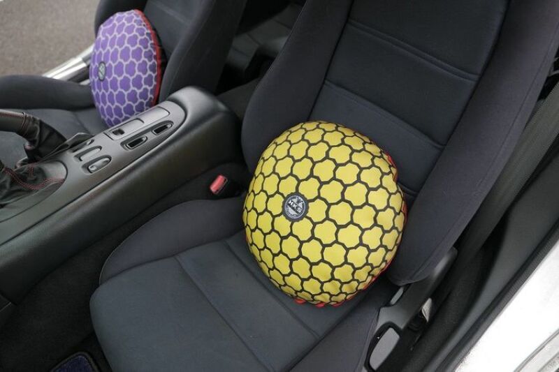 HKS SPF Cushion Yellow Logo Racing Seat Accessory — Universal Fitment