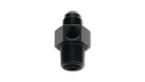 Vibrant -6AN Male to 3/8in NPT Male Union Adapter Fitting w/ 1/8in NPT Port