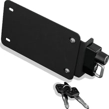 Cargar imagen en el visor de la galería, Kuryakyn License Plate Helmet Lock With Mount Black