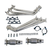 Cargar imagen en el visor de la galería, BBK 10-11 Camaro V6 Long Tube Exhaust Headers With Converters - 1-5/8 Chrome