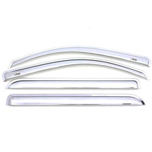 Cargar imagen en el visor de la galería, AVS 06-12 Ford Fusion Ventvisor Outside Mount Front &amp; Rear Window Deflectors 4pc - Chrome