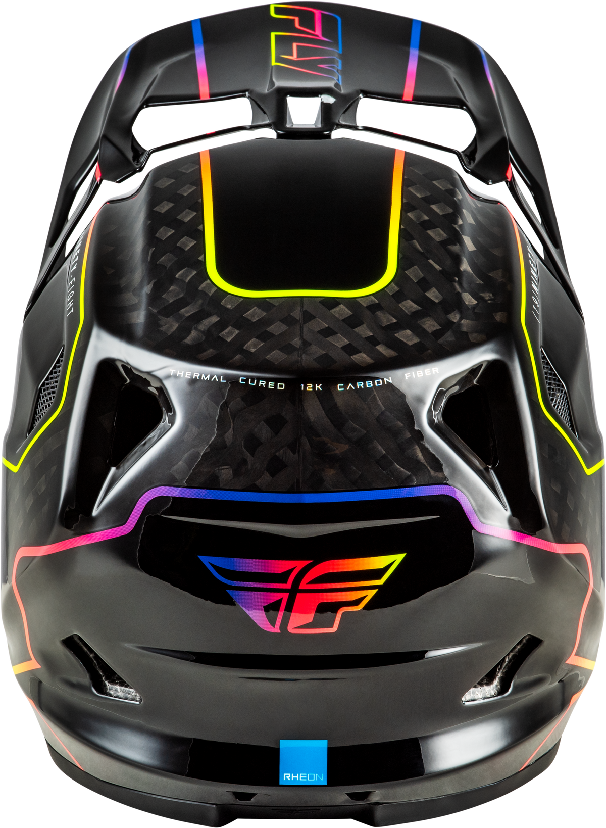Fly Racing Werx-R Flow Carbon Helmet Black Carbon/Black/Multi LG (73-9233L)