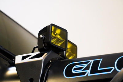 DV8 Offroad Elite Series 3in Amber LED Cube Pod Light 40W — Universal Offroad Vehicle