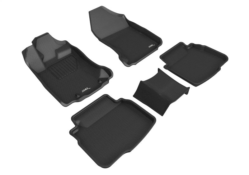 3D MAXpider Kagu Floor Mats - Black — Fits 2020-2023 Subaru Legacy/Outback