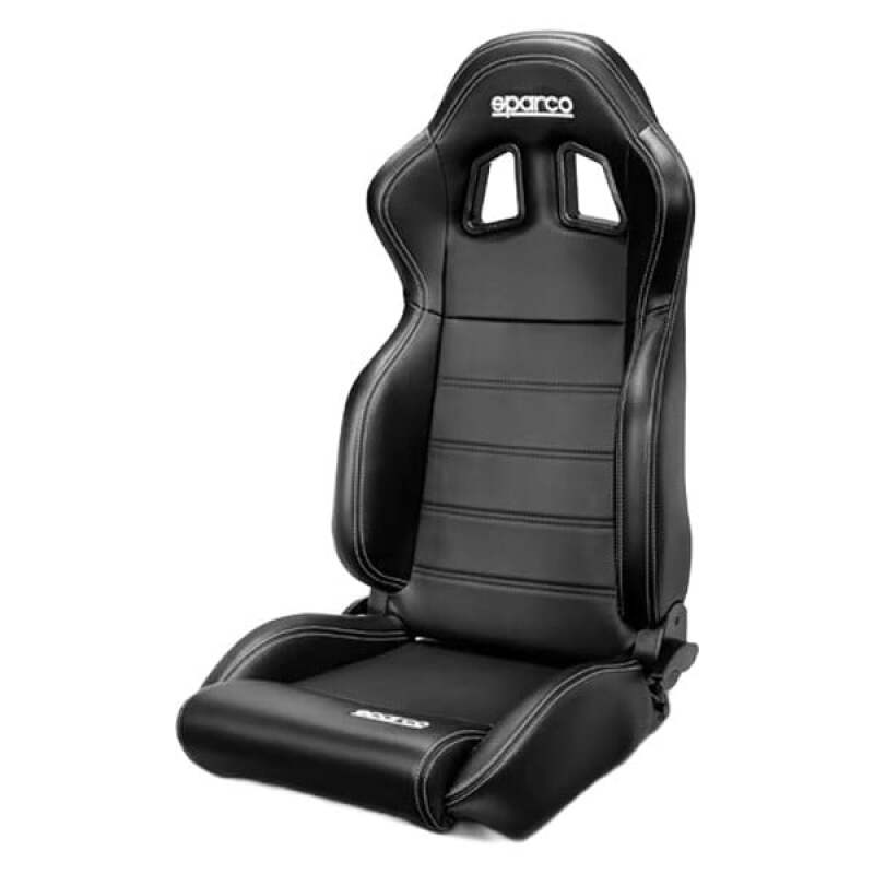 Sparco R100 Reclineable Seat Black/Black — Universal Fit
