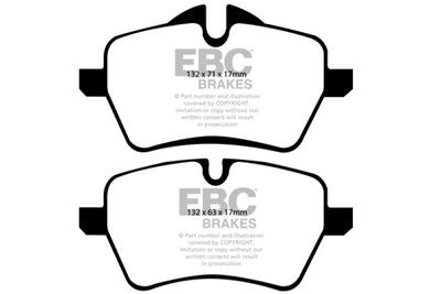 EBC Greenstuff Front Brake Pads — Fits 2007-2014 Mini Cooper S