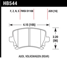 Cargar imagen en el visor de la galería, Hawk 06 Audi A6 Quattro Avant/06-09 A6 Quattro HT-10 Rear Brake Pads