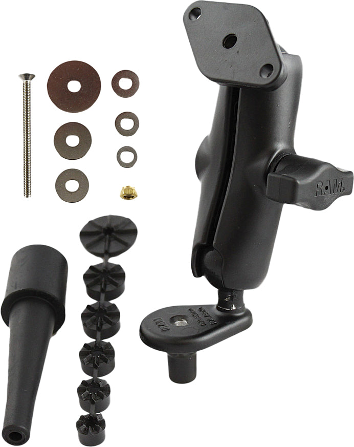RAM Fork Stem Double Socket ARM w/Diamond Base Adapter (RAM-B-176)