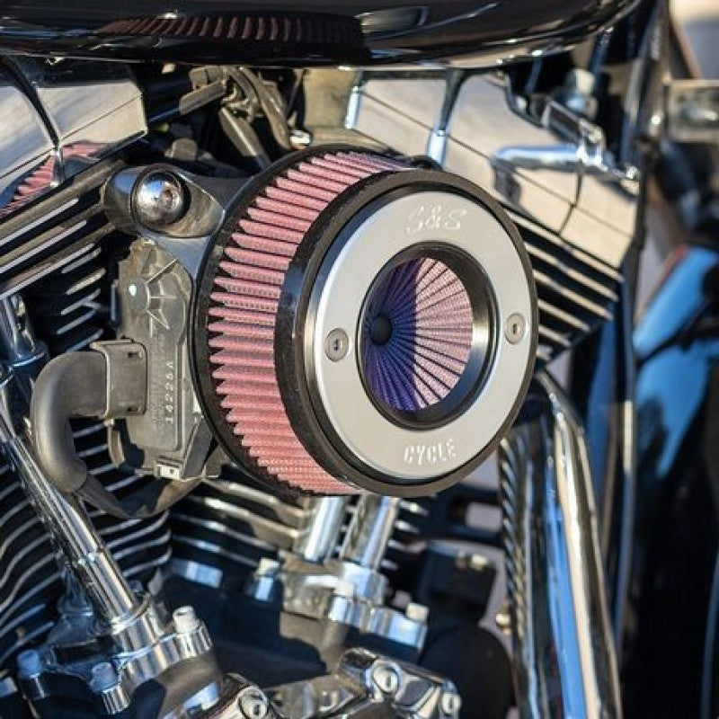 S&S Cycle Stealth Air Stinger Kit w/ S&S Ring — Fits 2008-2016 Harley-Davidson Touring/2016-2017 Softail