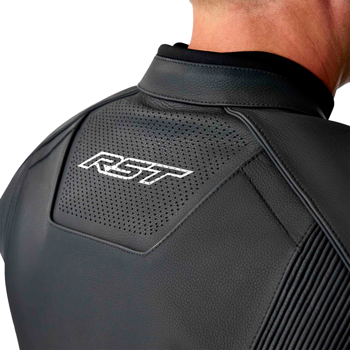 RST S1 D3O Leather Jacket BLK/WHI XL (103605WHI-46)