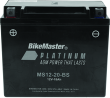 Cargar imagen en el visor de la galería, BikeMaster AGM Battery - MS12-20-BS