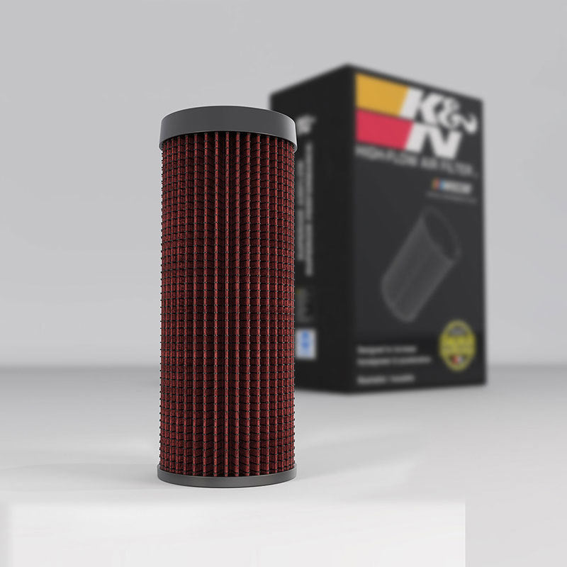 K&N E-4961 Industrial Air Filter — Fits 2007-2011 Kubota RTV1100, Bobcat, Case Intl., Caterpillar