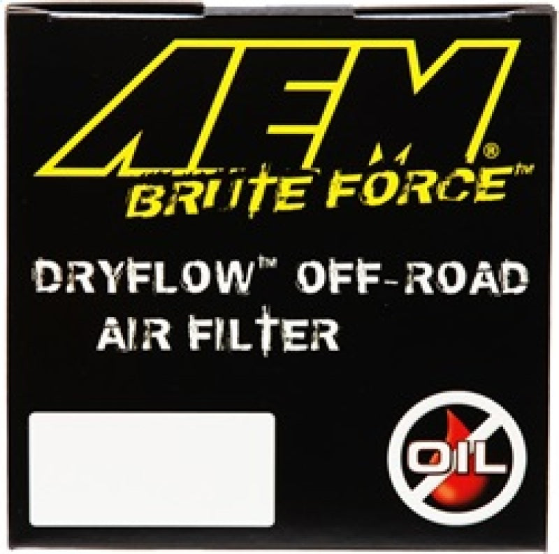 AEM Dryflow 3.5in X 7in Round Tapered Air Filter — Off-Road Performance