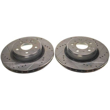 Cargar imagen en el visor de la galería, Power Stop 17-21 Tesla 3 Rear Drilled &amp; Slotted Rotor (Pair)