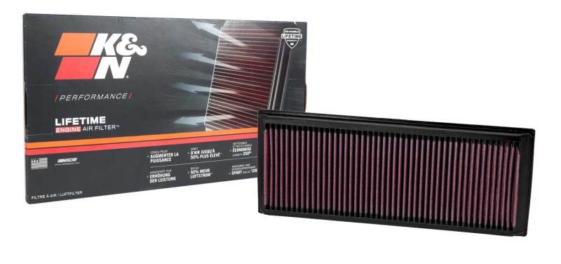 K&N 33-2865 Drop-In Air Filter — Fits 2005-2010 VW Jetta/Passat, 2007-2010 Tiguan, 2009-2010 GTI, 2006-2009 EOS