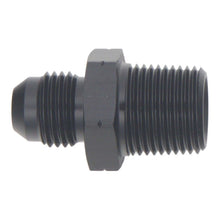 Cargar imagen en el visor de la galería, DeatschWerks 6AN Male Flare to 3/8in Male NPT Adapter - Anodized Matte Black