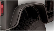 Cargar imagen en el visor de la galería, Bushwacker 07-18 Jeep Wrangler Flat Style Flares 2pc Fits 2-Door Sport Utility Only - Black