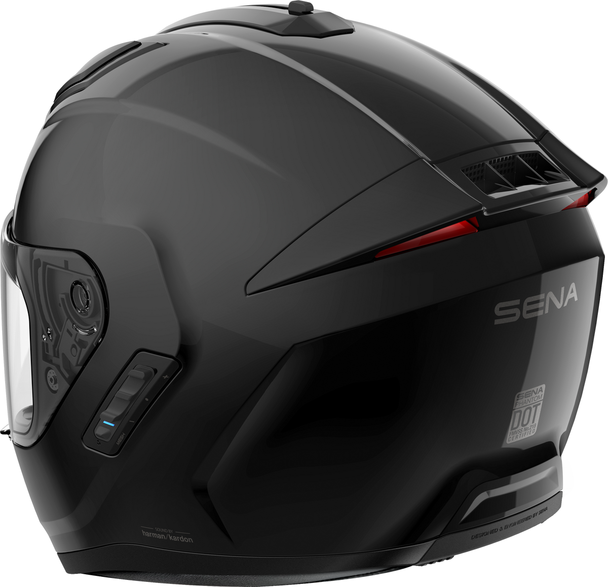 SENA Phantom ANC FF Helmet Mesh Matte Black MD (PHANTOMANC-MB00M3)