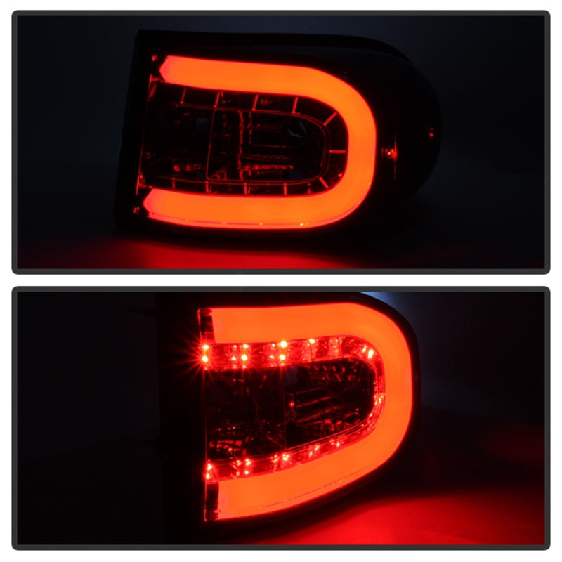 Spyder Toyota FJ Cruiser 07-13 Light Bar LED Tail Lights Smoke ALT-YD-TFJ07-LBLED-SM