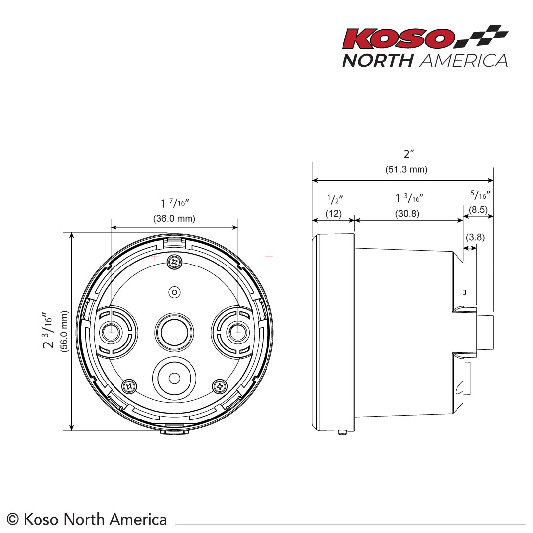 KOSO TNT-05S D48 Speedometer (BA086001)
