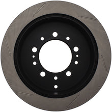 Load image into Gallery viewer, StopTech Power Slot 08-09 Lexus LX450/470/570 / 07-09 Toyota Tundra Slotted Left Rear Rotor