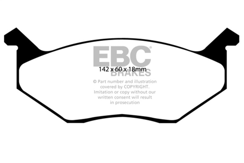 EBC 80-83 Chrysler Cordoba 3.7 Yellowstuff Front Brake Pads