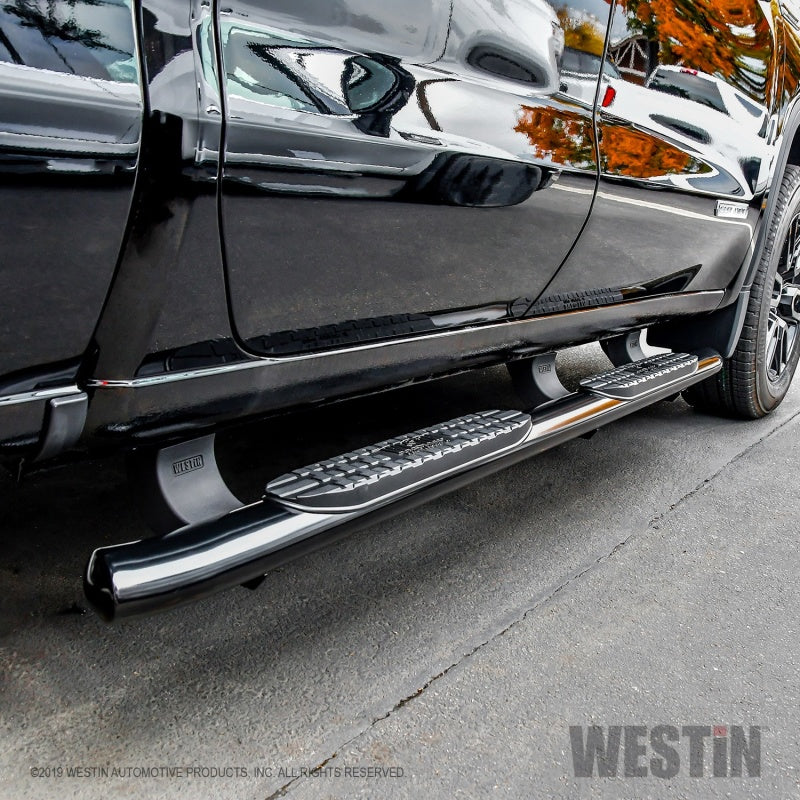 Westin PRO TRAXX 4 Oval Nerf Step Bars — Fits 2019-2024 Chevy Silverado/GMC Sierra 1500 Double Cab