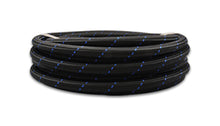 Cargar imagen en el visor de la galería, Vibrant -10 AN Two-Tone Black/Blue Nylon Braided Flex Hose (5 foot roll)