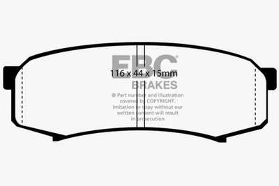 EBC Ultimax2 Rear Brake Pads — 2010+ Lexus GX460 4.6